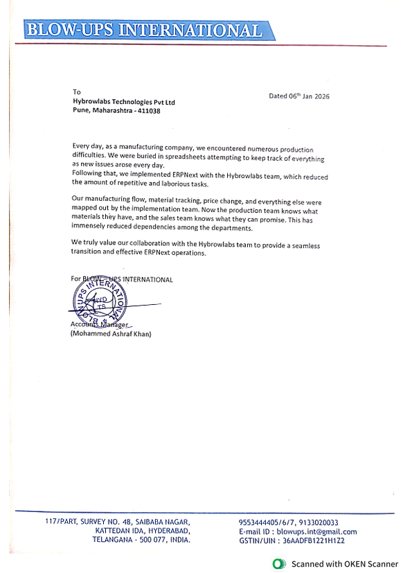 Blow Ups International Client Testimonial